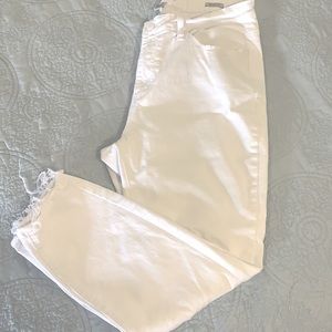 Judy Blue White Distressed Jeans, size 16